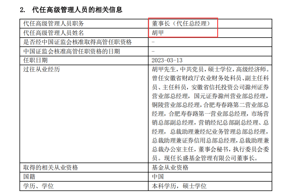 董事长总经理一肩挑！"老十家"长盛基金换帅<strong></p>
<p>长盛基金</strong>，来自这家券商！接下来如何布局？