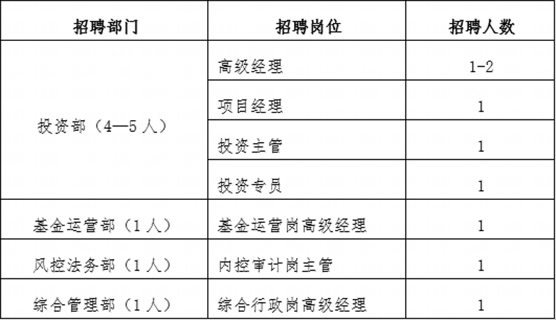 诚通通盈基金管理有限公司招聘公告