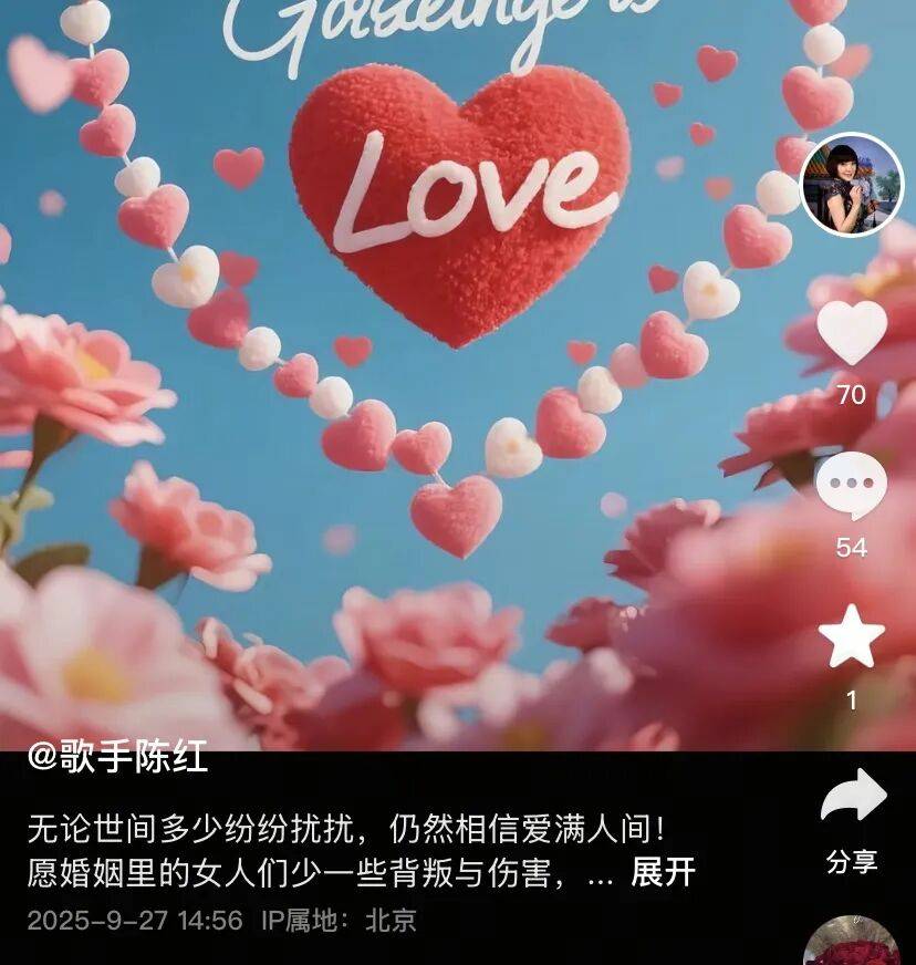 知名女歌手被前夫举报<strong></p>
<p>泰大币</strong>，本人发文：“愿男人多些担当”