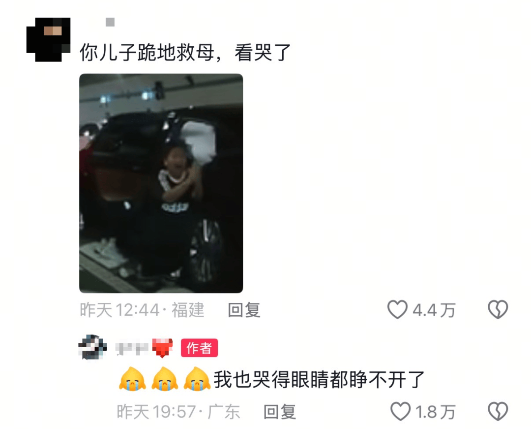 10岁男孩跪地拦车哭求“救救妈妈”<strong></p>
<p>法币</strong>，感动全网！其母发声