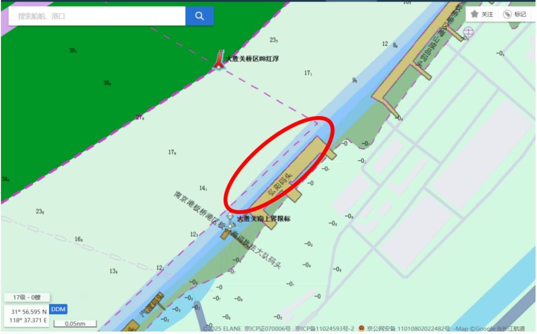 长江南京段水深异常<strong></p>
<p>币村网</strong>，江苏海事部门发布提醒